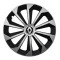 Set 4 capace roti Fame Gri-Negru cu inel R14, pentru gama auto Renault