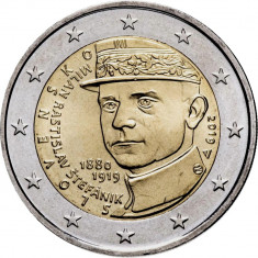 Slovacia moneda comemorativa 2 euro 2019 - Generalul Stefanik - UNC