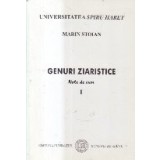 Genuri ziaristice - Note de curs, I