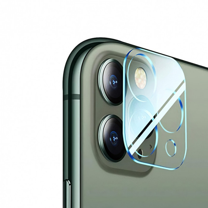 Folie Protectie Camera spate WZK pentru Apple iPhone 12 Pro, Sticla securizata, 9H