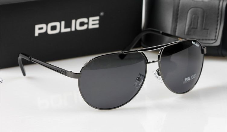 Ochelari De Soare POLICE - Polarizati , Protectie UV 100% , UV400 - 3,  Metal, Negru | Okazii.ro