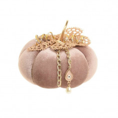 Pumpkin decor Pink Velvet 12 cm foto