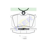 Set placute frana punte spate Icer Skoda fabia, octavia, Renault Clio 3, Megane, Modus, Scenic, Ford Galaxy, Seat Fiat Vw Bora, Golf 4, Golf 5,