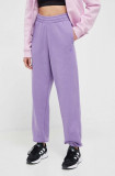 Adidas Originals pantaloni de trening culoarea violet, neted