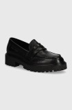 Marc O&#039;Polo mocasini de piele femei, culoarea negru, cu platforma, 40718093201100 OO2M3010