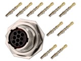 Conector circular RT360 soclu mufă mamă crimpat 10 pini 7.5A