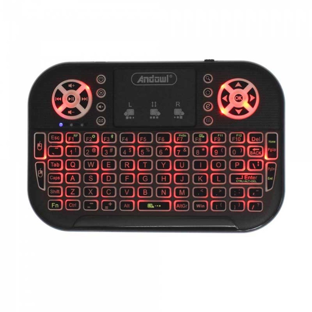 Tastatura wireless mini K700C cu touchpad, USB, RGB, BT | arhiva Okazii.ro