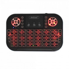 Tastatura wireless mini K700C cu touchpad, USB, RGB, BT foto