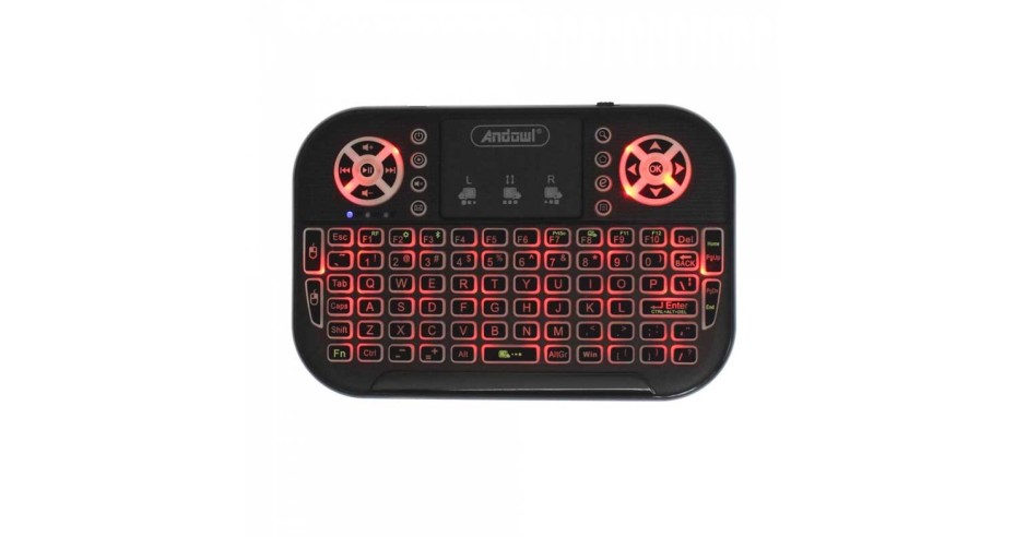 Tastatura wireless mini K700C cu touchpad, USB, RGB, BT | arhiva Okazii.ro