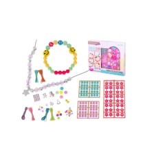 Set 630 de margele pentru realizarea de bijuterii, bratari si pandantive, multicolor