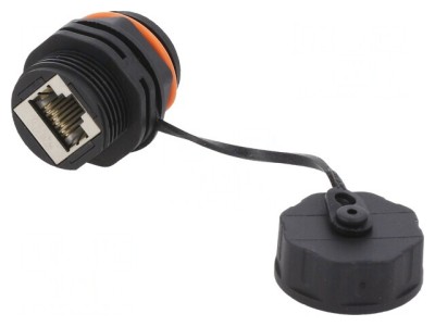 Adaptor Soclu RJ45 Ecranat Cat 6a 8p8c x2 foto