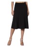 Fusta Midi Eleganta Dama CrisKat Neagra S Talie Inalta Elastica Casual Office Outlet