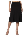 Fusta midi eleganta pentru femei CrisKat, negru, S - OUTLET