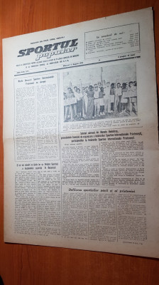 sportul popular 5 august 1953-intrecerile de natatie,gimnastica foto