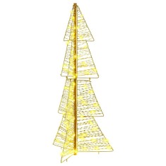 vidaXL Brad de Crăciun cu 100 LED Alb cald 120 cm PET 42019217