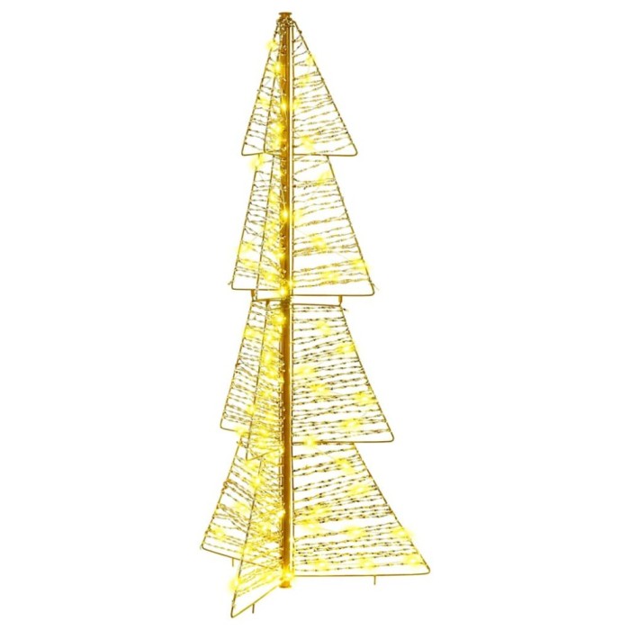 vidaXL Brad de Crăciun cu 100 LED Alb cald 120 cm PET 42019217