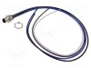 Conector M12 soclu tată 4 pini 16A 63V IP67 drept cu cablu 0.5m LUTRONIC