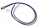 Conector M12 soclu tată 4 pini 16A 63V IP67 drept cu cablu 0.5m LUTRONIC