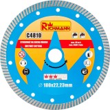 Cumpara ieftin Disc diamantat turbo, beton, taiere umeda si uscata, 180 mm/22.23 mm, Richmann