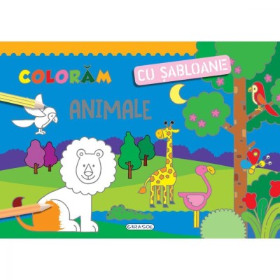 Coloram cu sabloane - Animale PlayLearn Toys foto