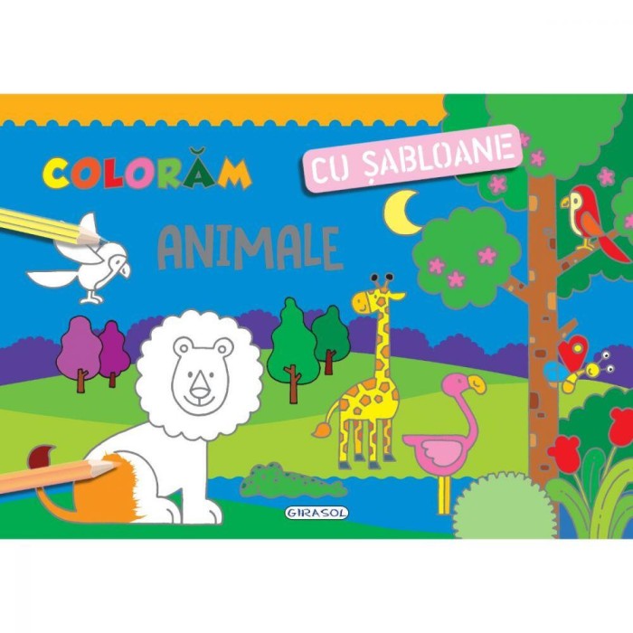 Coloram cu sabloane - Animale PlayLearn Toys