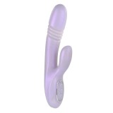 Vibrator rabbit PLAYBOY Bumping Bunny, cu funcții de penetrare automată și &icirc;ncălzire, 10 funcții de vibrație, mov