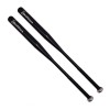 Set 2 Bate Baseball Aluminiu IdeallStore&reg; Home Run, 80cm, Negru, Antrenament, Grip Anti-Alunecare