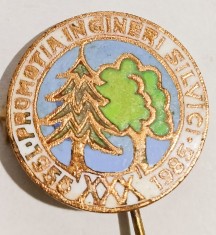 INSIGNA PROMOTIA INGINERI SILVICI 1955 1985 XXX ANI SILVICULTURA SILVIC AGRICOL AGRICULTURA ( CITITI DESCRIEREA )