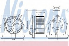 Ventilator, habitaclu VW BORA Combi (1J6) (1999 - 2005) NISSENS 87022 foto