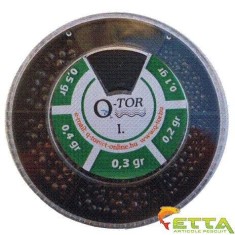 Q-tor - Set plumbi diferite dimensiuni nr. I. alice taiate rotunde mici 0,1-0,5g