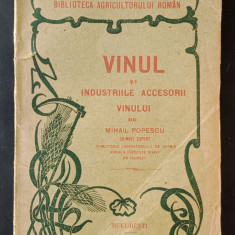 c. 1910 VINUL si INDUSTRIILE ACCESORII VINULUI Tehnologie Coniac Otet Tanin Acid