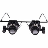 Ochelari Lupa Magnificare 20X cu LED Model 9892A II, Microscop Bijutieri Ceasornicari Microelectronica
