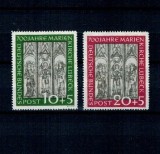 Bundes 1951 - Biserica din Lubeck, Marienkirche, serie nestampilata cu sarniere