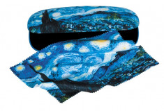 Etui cu textil si protectie ochelari, van Gogh foto