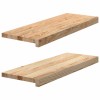 Gossi pervaz 2 buc lemn masiv de stejar netratat 70x30x2 cm