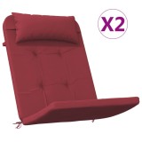 Cumpara ieftin Perne pentru scaun Adirondack, 2 buc, rosu vin, textil oxford