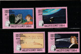 Grenada Grenadines 1986-Cometa Halley,serie 4 valori dantelate,MNH,Mi.753-756
