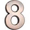Numar Casa 3D Bronz Antichizat Strend Pro MagicHome 8, PVC, 70x100mm, Banda Adeziva Inclusa
