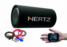 Pachet Subwoofer auto Hertz DST 30.3B + Amplificator Stetsom IR 280.1 + kit de cabluri complet foto