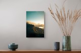 Tablou Canvas cu Peisaj Montan la Apus, 26 x 39 cm, CMCLASS