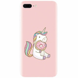 Husa silicon pentru Apple Iphone 7 Plus, Unicorn Donuts