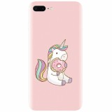 Husa silicon pentru Apple Iphone 8 Plus, Unicorn Donuts