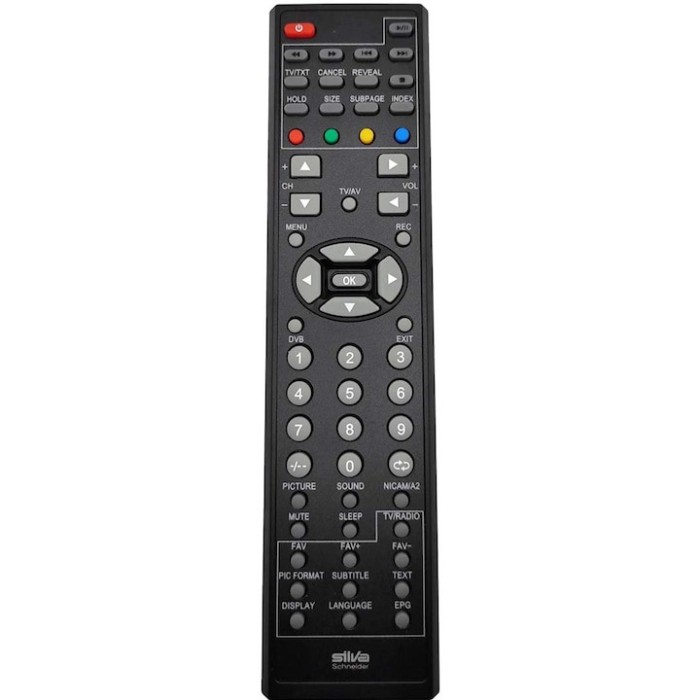 Telecomanda LCD LED, Silva Schneider, LED 2250DVB-T, Led 2450 DVB-T, Negru