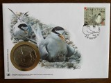 Croatia - pasari - FDC cu medalie, fauna wwf