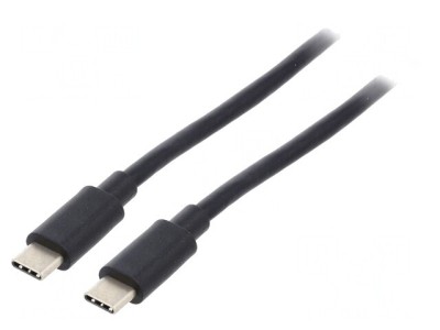Cablu USB-C 3.1 Aurit 1m Negru foto