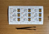 Constituția, garant al drepturilor cetățenilor rom&acirc;ni (uzuale), bloc de 9 timbre și 9 viniete, 2019, LP 2234A