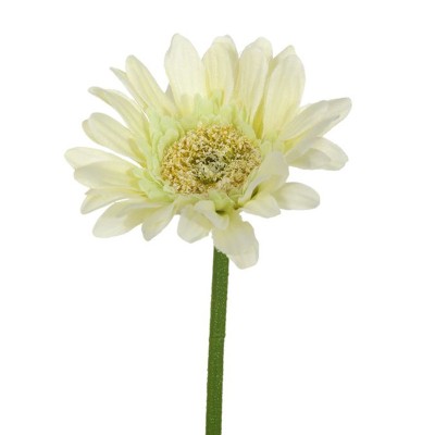 Floare decorativa artificiala, Gerbera, Crem, 28 cm, ATU-087927 foto