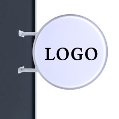 Semn personalizat cu logo firmei cerc foto