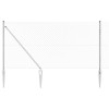 VidaXL &Icirc;mprejmuire din plasă cu st&acirc;lpi Argintiu 1.4 x 10 m Oțel 3351207