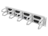 Organizator cabluri 2U, gri, 19"